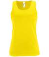 02117 lds Sporty TT SOL'S Ladies Sporty Performance Tank Top Neon Yellow colour image